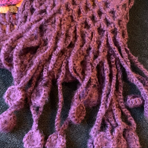 Purple Flower Scarf NEW - Picture 5 of 10